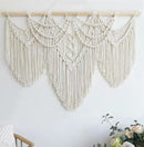 Achart Macrame Wall Hanging Large- Boho Wall Decor- large wall art- Wall Decor Living Room- Macrame Tapestry Boho Decor for Bedroom (Beige-Fringe) by CozyNest Decor