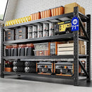 Yizosh 71" W Metal Garage Storage Shelves,5000LBS Heavy Duty 4-Shelf Adjustable Steel Organization Shelving,Utility Rack Shelf,71" W x 24" D x 69" H for Basement,Warehouse,Industrial by GreenHaven Gardens