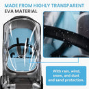 bemece Double Stroller Rain Cover, Weather Shield Double Stroller for Front and Rear Seats Twin Stroller, Baby Outdoor Activities Accessories, Protects Children from Rain, Snow, Wind by TinyTreasures Baby Boutique