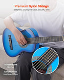 VEVOR Acoustic Guitar, Classical Guitar Starter Kit for Beginners, with Nylon Strings, Basswood Guitar, for Kids Adults Girls Boys Students by TinyTreasures Baby Boutique