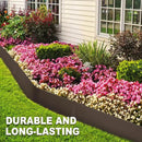 40" L x 6" H Metal Landscape Edging, Heavy Duty Galvanized Steel Garden Edging,6 Pack Steel Landscape Edging with Clips for Lawn, Flower Bed, Yard (Brown) by GreenHaven Gardens