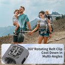 Socool 14500mAh Portable Waist Fan Clip on Belt 360 Rotation Wearable Rechargeable Personal Shirt Fan, 67H Cooling 5-Speed Battery Operated with Light, Neck Fan Hands-Free for Outdoor Jobsite Camping by TinyTreasures Baby Boutique