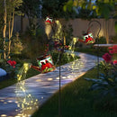 Larekook Solar Outdoor Watering Can Lights Decorative Path Lights, Metal Glass Solar Garden Light Outdoor Waterfall Decor Ornament for Yard Lighting Outside Cardinal by GreenHaven Gardens