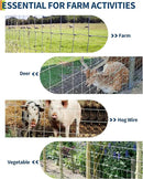 9GA Thickened Heavy Duty Cattle Farm Fence, 4ft x 328ft Galvanized Goat Deer Fence, Heavy Zinc Coating Hog Wire Fencing for Farm Livestock Animals Protection by GreenHaven Gardens