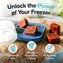 Souper Cubes 2 Tbsp. Silicone Freezer Molds - Perfect for Storing Garlic, Herbs, Ginger, Pesto, Tomato Paste, Lemon Juice, Purees and More - Silicone Baby Food Freezer Tray - Blueberry – 2-Pack by TinyTreasures Baby Boutique