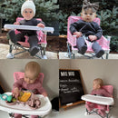 PandaEar Portable Baby Seat Travel| Compact Fold with Straps for Indoor/Outdoor Use| Great for Camping, Beach, Lawn |Toddlers, Kids, Boys, Girls (Pink) by TinyTreasures Baby Boutique