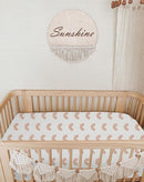 Bassinet Sheet for Baby Boy and Girl, Fitted Sheets for Rectangle, Oval, Hourglass Bassinet Mattress, Muslin Moses Basket Sheets with Neutral Style (Rainbow) by TinyTreasures Baby Boutique
