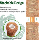 4 Pack 18 Inch Moss Pole, Stackable Moss Poles for Climbing Plants Monstera, Tall Plant Sticks Accessories, Large Coir Plant Support Stakes for Potted Plants Indoor, Pothos, Philodendron by GreenHaven Gardens