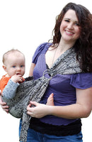 Lite-on-Shoulder Baby Sling Ergonomic, 100% Cotton, Adjustable Baby Carrier by TinyTreasures Baby Boutique