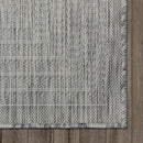 Adiva Rugs Outdoor Indoor Area Rug, Weather Resistant, Easy to Clean, Stain Resistant Floor Mat for Dining Room, Backyard, Deck, Patio (Silver Weiss, 6' x 9') by CozyNest Decor