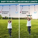 Swing Spins Set: 360° Handle Twist-Spin Flips Toy - Slackline Attachments Activate Play Powers - Accessories for Kids' Playground and Backyard Fun, Green by TinyTreasures Baby Boutique