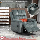 Lazy Boy Recliner Chair, Postoperative Recovery，Retractable 23'' Extra-Long Leg Support Lift Chair Hold up to 400lb，25.5'' Oversized Recliner seat for Big and Tall by CozyNest Decor