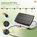 addlon 78(72+6) FT Solar String Lights Waterproof,Patio Lights Solar Powered with Remote & USB Port 3 Lighting Modes 24+2 LED Shatterproof Bulbs Outdoor Lights for Camping Backyard Garden by CozyNest Decor