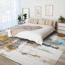 Kelarea Living Room Rug, 6x9 Rug Modern Abstract Washable Rugs Grey Faux Wool Vintage Carpet, Non Slip Rugs for Living Room, Bedroom, Dining Room, Kids Playroom, Home Office by TinyTreasures Baby Boutique