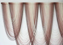 IOWER Macrame Wall Hanging Pink Dip-Dyed Large Macrame Wall Decor For Living Room Boho Fiber Art 57" W x 41" L by CozyNest Decor