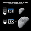 AOMEKIE 40070 Telescopes for Astronomy Beginners and Adults 70mm Astronomical Telescopes with Adjustable Tripod K6/25 Eyepieces Phone Adapter by TinyTreasures Baby Boutique