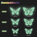SAOROPEB Glow in The Dark 3D Butterfly 24 Pcs 3 Sizes, Luminous Butterfly Stickers for Ceiling or Wall, Glow in The Dark Party Supplies, Removable Luminous Stickers for Kids Babys Nursery (Green) by CozyNest Decor