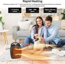 Small Portable Space Heater for Indoor Use - Lutntc 1500W Safe and Quiet Ceramic electric Heater Fan, Heat Up 200 Square Feet for Room, Office, Desk by CozyNest Decor