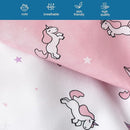 Girl Crib Sheets 4-Pack, Fitted Sheets 52'' x 28'' for Standard & Toddler Mattress, Soft Breathable Material, Neutral & Pink by TinyTreasures Baby Boutique