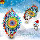 FONMY Wind Spinner Mandala Sun Flower 12 inches – 3D Stainless Steel – Laser Cut Metal Art Geometric Pattern - Hanging Wind Spinner, Kinetic Yard Art Decorations - Indoor/Outdoor Décor by GreenHaven Gardens