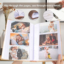 RECUTMS Photo Album with Writing Space 4x6 300 Pockets Photo Book,Leather Cover Picture Album with Memo Areas for Wedding Anniversary Family Baby Couple Valentines Graduation Travel (Yellow) by TinyTreasures Baby Boutique