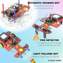 ButterflyEdufields 40in1 STEM Robotics Kits for Kids 8-12 Years | DIY Robots Projects for Kids with Electronics Board & Sensors | Best Educational Homeschooling Gift for 8 10 12 Years | 100+ Parts by TinyTreasures Baby Boutique