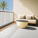Home Dynamix Tripoli Lydia Modern Indoor/Outdoor Area Rug, Gray/Cream, 3'7"x5'2" Rectangle by GreenHaven Gardens