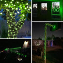 Solar String Lights Outdoor, 2-Pack 80FT 200 LED Solar Christmas Twinkle Lights Outside Waterproof Copper Wire 8 Modes Solar Fairy Lights for Garden Tree Christmas Party Birthday Decoration (Green) by GreenHaven Gardens
