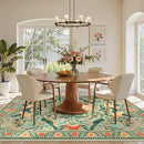 Moynesa Washable 8x10 Area Rugs for Living Room, Ultra Thin Soft Boho Bedroom Rug Stain Resistance, Low Pile Indoor Bird Pattern Sage Green Large Carpet for Nursery Dining Room Under Table by TinyTreasures Baby Boutique
