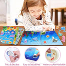 Jelly Sticker Books for Toddlers 2-4 Years, Under The Sea Stickers for Kids 1-3, Reusable Sticker Book for Toddler Plane Activities Travel Essentials (Under The Sea) by TinyTreasures Baby Boutique