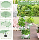TOSKING 5 Tier Metal Plant Stand Indoor， Plant Shelf, Corner Shelf Flower Pot Stand for Outdoor Plant Stand for Living Room Balcony Garden Patio Bedroom (Green, 42inches) by GreenHaven Gardens