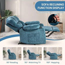 Recliner Chair Manual Modern Ergonomic Lounge Single Sofa Seat Living Room Lounge Recliners on Clearance Foam Filling by CozyNest Decor