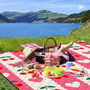 Poedist Extra Large Picnic Blanket Waterproof,80"x 80"Foldable Machine Washable Beach Blanket,Outdoor Blanket for 6-8 Adults,Suitable for Indoor Crawling,Park Beach,Camping,Hiking,Family Travel(Pink by TinyTreasures Baby Boutique