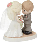 Precious Moments 222009 with This Ring, I Thee Wed Bisque Porcelain/Fabric Figurine by CozyNest Decor