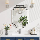 Bathroom Mirror for Wall Black Farmhouse Wall Vanity Mirror for Over Sink Wood Framed Beveled Mirrors Deco（20 * 28IN/Black） by CozyNest Decor
