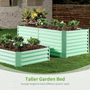 Land Guard 8x4x2ft Galvanized Raised Garden Bed, Planter Boxes Outdoor, Raised Garden Beds Outdoor for Vegetables, Flowers, Herbs, 479 Gallons, Lime Green… by CozyNest Decor