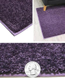 KOECKRITZ Soft and Colorful Kids Classroom Area Rugs (Passes Flammability Pill Test) Many Sizes and Bright Colors to Select from (3' Round, Eggplant) by CozyNest Decor