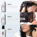 Love Ur Curls Fragrance Free Shampoo & Conditioner Set with All in One Curl Cream Styler for Kinky & Coily Hair, 3 Step System to Repair, 200 mL by TinyTreasures Baby Boutique