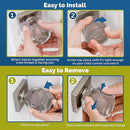 Door Knob Safety Cover for Kids (6 Pack) Hard-to-Remove Dual-Lock Door Handle Covers for Kids - Reusable Baby Proof Door Knob Locks - Installs Easily, No Tools Needed (Transparent) by TinyTreasures Baby Boutique