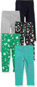 Amazon Essentials Girls and Toddlers' Leggings, Multipacks by TinyTreasures Baby Boutique