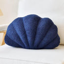 Navy Seashell Throw Pillows, Shell Shaped Throw Pillows, 13 Inch Soft Home Decorative Pillow Plush Cushion for Bed Couch Living Sofa Room Decor Accent Throw Pillow by CozyNest Decor