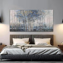 Canvas Wall Art Decor Pictures Wall Decor Prints Modern Large Wall Art Gold Wall Art Blue Grey Misty Botanical Textured Artwork for Walls For Room Living Room Bedroom Office Wall Decor 24"X48" by CozyNest Decor