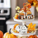 Fall Gnome Decor, Resin Thanksgiving Gnomes for Fall Decoration Indoor Home, Small Autumn Gnome Figurines with Pumpkin Pie and Turkey for Autumn Harvest by CozyNest Decor