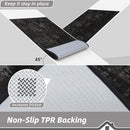 BEQHAUSE Dirt Trapper Door Mat 20"x32" Non-Slip Door Mats Washable Entryway Rugs Stain Resistant Doormat Absorbent Welcome Floor Mat for Front Back Door, Muddy Wet Shoes & Paws,Black by CozyNest Decor