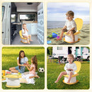 2025 Upgraded Portable Potty Training, Travel Potty for Toddler, portable toilet for kids Foldable, Apply to Seat Emergency Toilet for Camping, Outdoor,Car, Indoor (Yellow) by TinyTreasures Baby Boutique