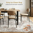 7x10 Area Rug Living Room: Washable Large Abstract Modern Soft Rugs Stain Resistant Indoor Floor Non-Slip Accent Carpet for Young Career Worker Aged 25-34 - Bedroom Playroom Office Dining Room by TinyTreasures Baby Boutique