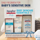Aquaphor Baby Skin Care Essentials Gift Set with Baby Wash and Shampoo (16.9 Fl Oz) + Healing Ointment for Chapped Skin and Drool Rash (7Oz) + Diaper Rash Cream (3.5Oz), Hypoallergenic by TinyTreasures Baby Boutique