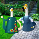 Frienda 2 Set Porch Goose Outfits Clothes 23 Inch Garden Raincoat Flag Bee Fishing Style Goose Costume for Lawn Patio Valentine's Day Decor by GreenHaven Gardens