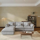 JACH L-Shaped Sectional Couches for Living Room, Cloud Sectional Couch with Deep Seat, Modular Sectional Sofa with Chaise, Covers Removeable & Washable, Sofas Furniture for Living Room, Light Grey by CozyNest Decor