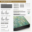 SIGNWIN 46"x72" Extra Large Framed Wall Art Wildflower Meadow Landscape Soft Pastel Nature Illustration for Home Living Room Bedroom Decor (Frame Assembly Required) by CozyNest Decor